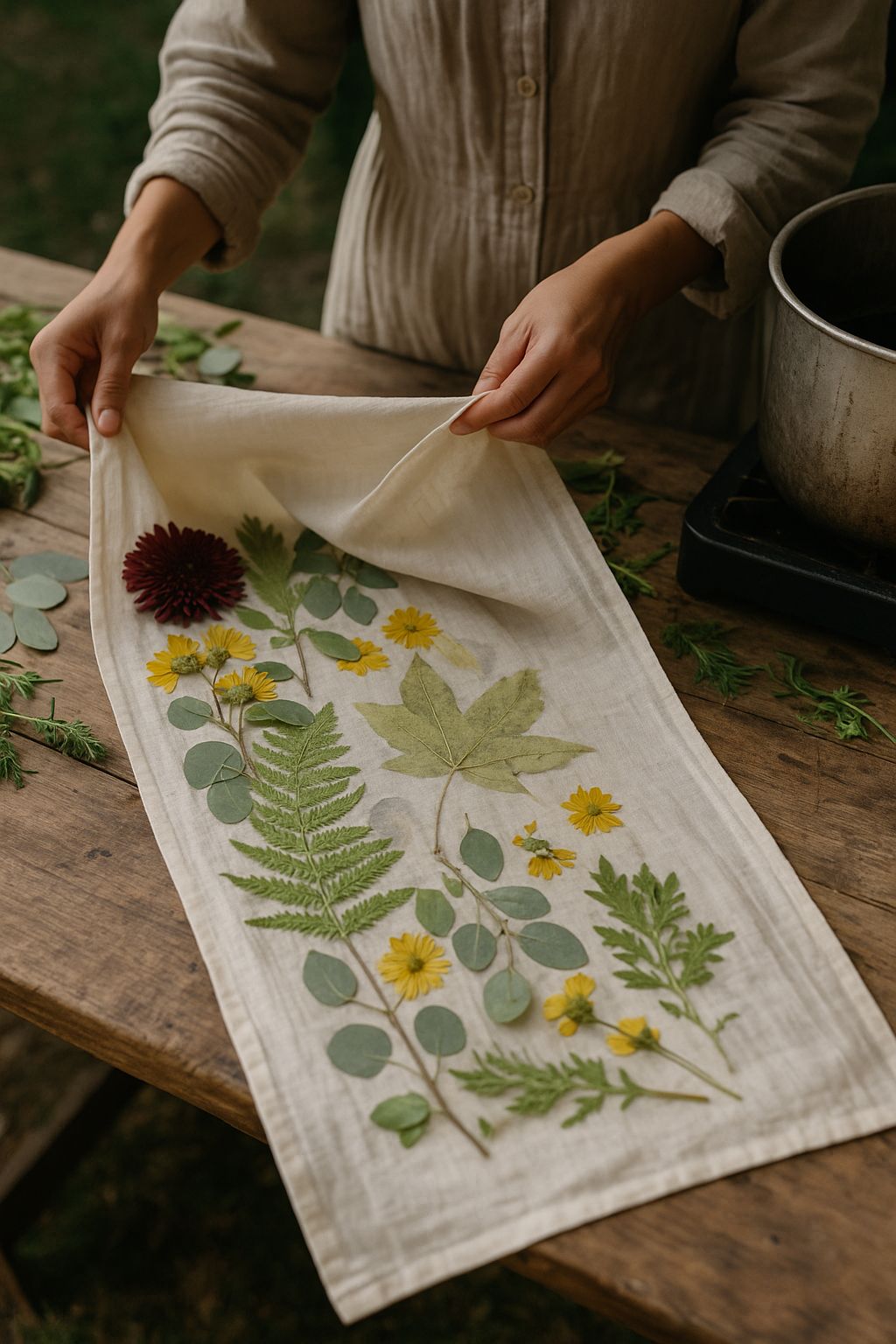 TALLER: Teñido Textil e Impresión Botánica (por vapor) por Nicolás Ravagnani
